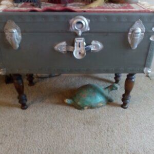 Repurposed Shabby Chic Trunk